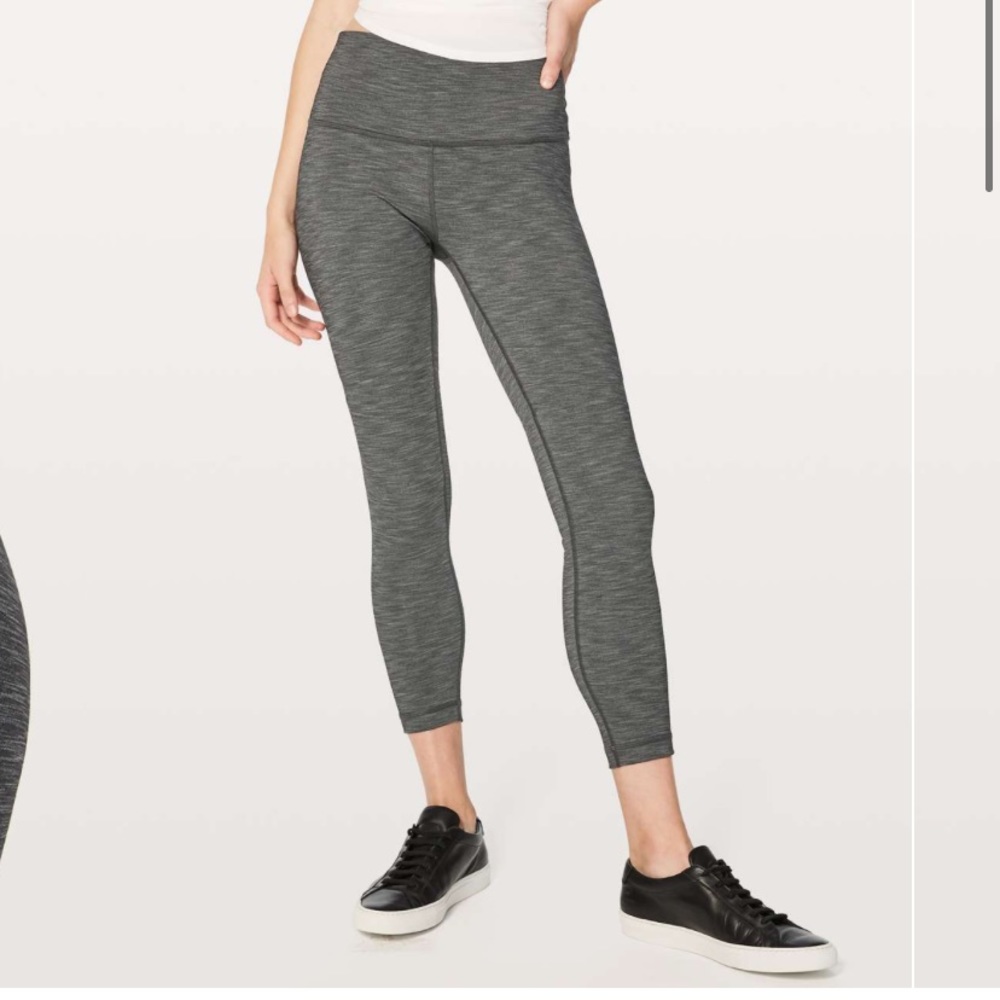 Lululemon Wunder Under Hi-Rise 7/8 Tight Full-On Luxtreme 25" heathered black